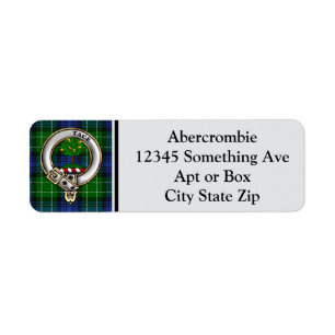 Abercrombie Clan Abzeichen & Tartan Personalisiert