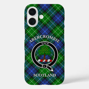Abercrombie Clan Abzeichen & Tartan Personalisiert iPhone 16 Hülle