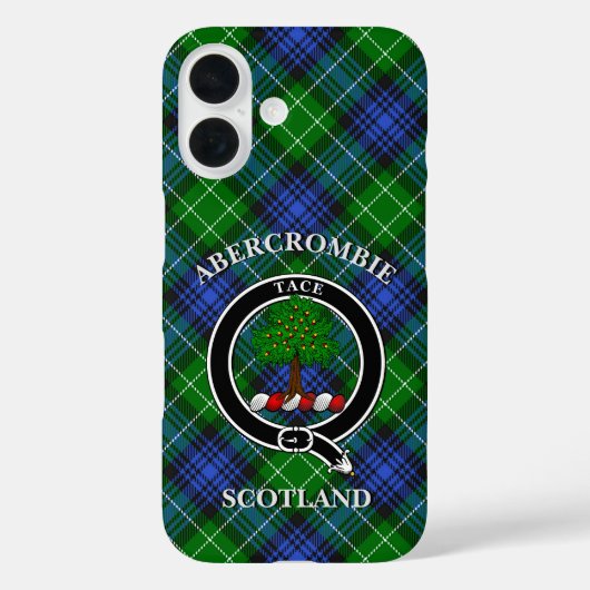 Abercrombie Clan Abzeichen & Tartan Personalisiert Case-Mate iPhone Hülle (Rückseite)