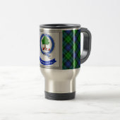 Abercrombie Clan Abzeichen & Tartan Personalisiert Reisebecher (VorderseiteRechts)