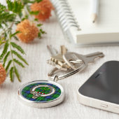 Abercrombie Clan Abzeichen & Tartan Schlüsselanhänger (Seite)