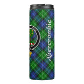 Abercrombie Clan Abzeichen & Tartan Thermosbecher (Rückseite)