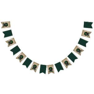 Abercrombie-Clan-Abzeichen und Tartan-Girlanden-Fl Wimpelkette