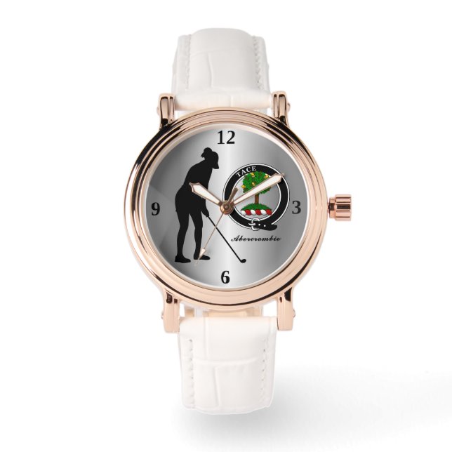 Abercrombie Clan Badge (Hers) Golf  Armbanduhr (Vorderseite)