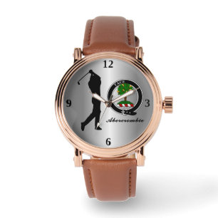 Abercrombie-Clan-Badge (Sein) Golf Armbanduhr