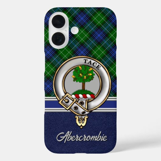 Abercrombie Clan Badge & Tartan Personalized Case-Mate iPhone Hülle (Rückseite)