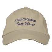 Abercrombie Clan Motto Bestickte Baseballkappe (Vorderseite)