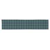 Abercrombie Clan Tartan Blau und Grün Kariert Kurzer Tischläufer (Horizontal)