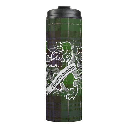 Abercrombie Clan Tartan Lion Thermosbecher (Vorderseite)