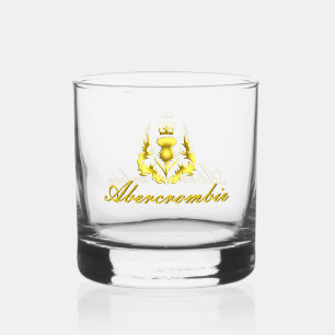 Abercrombie Gold Crowned Thistle Whiskey Glass Whiskyglas