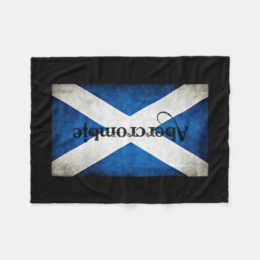 Abercrombie Grunge Flag Fleecedecke (Vorderseite (Horizontal))