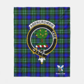 Abercrombie Jagdklan Abzeichen Tartan Kariert Fleecedecke (Vorderseite)