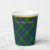 Abercrombie Personalisiert Tartan Weihnachten Pappbecher (Rückseite)