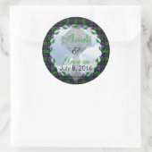 Abercrombie Schottische Gastgeschenk Hochzeit Runder Aufkleber (Tasche)