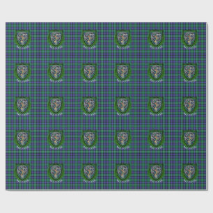 Abercrombie schottischer Clan Tartan und Wappen Geschenkpapier
