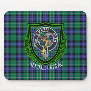 Abercrombie schottischer Clan Tartan und Wappen Mousepad