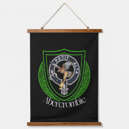 Abercrombie schottisches Clan-Wappen Wandteppich Mit Holzrahmen