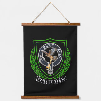 Abercrombie schottisches Clan-Wappen Wandteppich Mit Holzrahmen