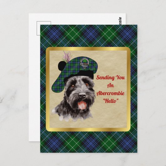 Abercrombie Scottie Dog Postkarte (Vorne/Hinten)