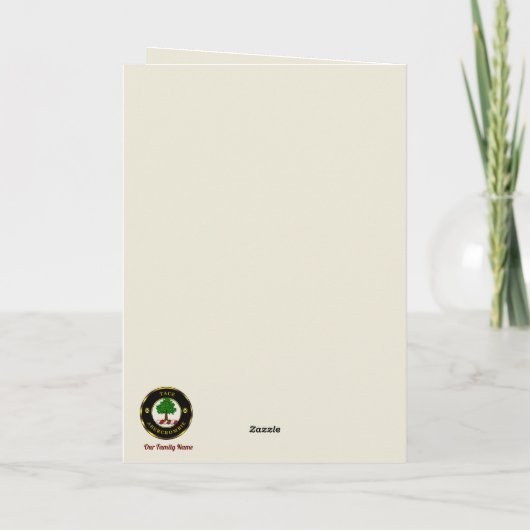 Abercrombie Scottie Dog & Wappen Personalisierte W Karte (Rückseite)