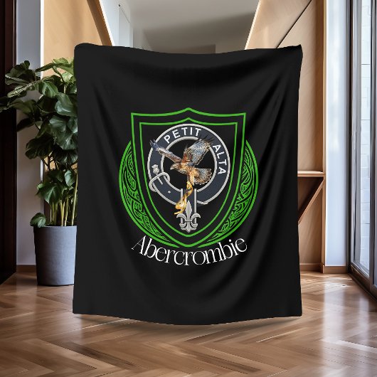 Abercrombie Scottish Clan Crest Fleecedecke