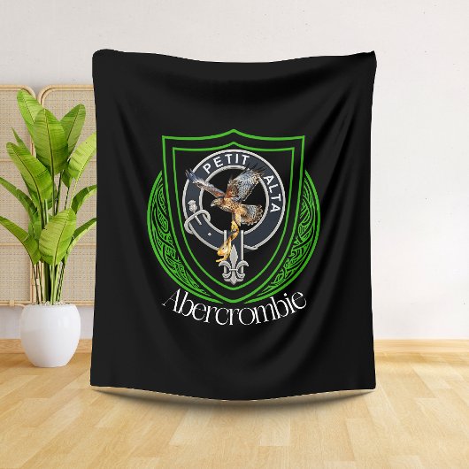 Abercrombie Scottish Clan Crest Fleecedecke