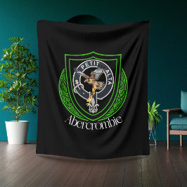 Abercrombie Scottish Clan Crest Fleecedecke