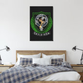 Abercrombie Scottish Clan Crest Leinwanddruck (Insitu (Schlafzimmer))