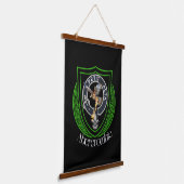 Abercrombie Scottish Clan Crest Wandteppich Mit Holzrahmen (Gewinkelt)
