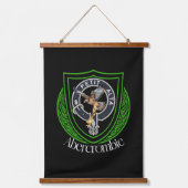 Abercrombie Scottish Clan Crest Wandteppich Mit Holzrahmen (Vorderseite)