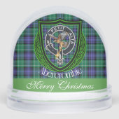 Abercrombie Scottish Clan Tartan and Crest Schneekugeln (Vorderseite)