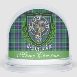Abercrombie Scottish Clan Tartan and Crest Schneekugeln