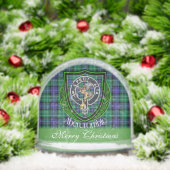 Abercrombie Scottish Clan Tartan and Crest Schneekugeln (Weihnachten)