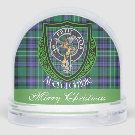 Abercrombie Scottish Clan Tartan and Crest Schneekugeln