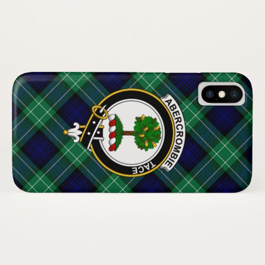Abercrombie Scottish Clan Tartan Phone Case (Rückseite (Horizontal))