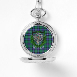 Abercrombie Scottish Clan Tartan & Wappen Armbanduhr