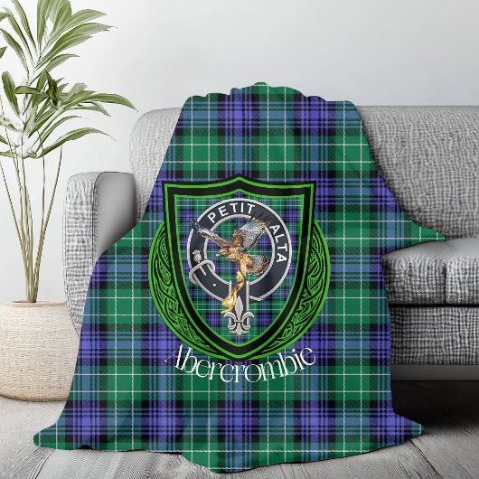 Abercrombie Scottish Clan Tartan Wappen Fleecedecke