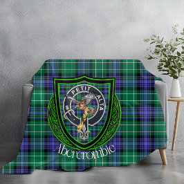 Abercrombie Scottish Clan Tartan Wappen Fleecedecke