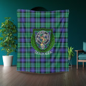 Abercrombie Scottish Clan Tartan & Wappen Fleecedecke
