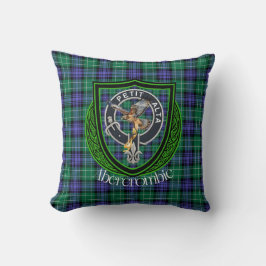 Abercrombie Scottish Clan Tartan & Wappen Kissen