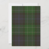 Abercrombie Tartan Hochzeit Einladung (Rückseite)