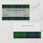 Abercrombie Tartan Kariert Custom Visitenkarte (Vorne/Hinten)