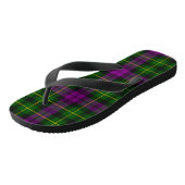 Abercrombie Tartan Lila & Green Adult Flip Flops Badesandalen (Schrägansicht)