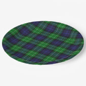 Abercrombie Tartan Pappteller (Schrägansicht)