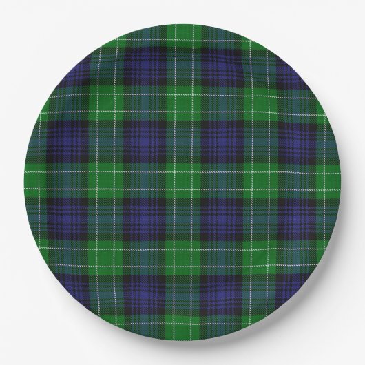 Abercrombie Tartan Pappteller (Vorderseite)