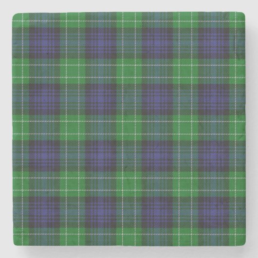 Abercrombie Tartan Steinuntersetzer (Vorderseite)