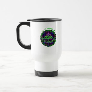 Aberdale Scottish Tartan Celtic Thistle Reisebecher