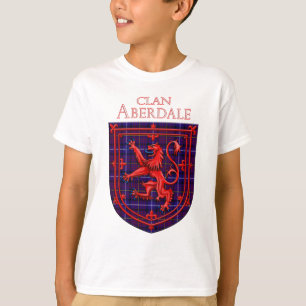 Aberdale Tartan Scottish Kariert Lion Rampant T-Shirt