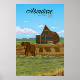 Aberdare Nationalpark Kenia Reiseplakat Poster