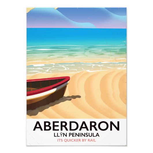 Aberdaron, LlÆPeninsula Wales seaside poster (Vorne)